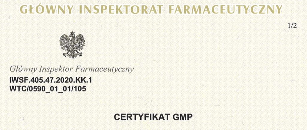 Unilab uzyskał certyfikat GMP